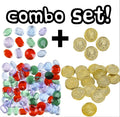🏴‍☠️ Pirate Treasure Party Set – 144 Jewels + 144 Gold Coins (288pcs Total!)