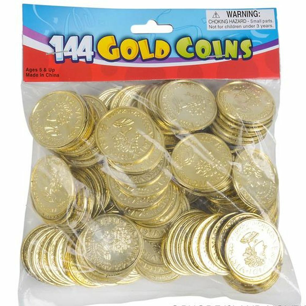 🏴‍☠️ Pirate Treasure Party Set – 144 Jewels + 144 Gold Coins (288pcs Total!)