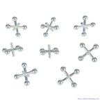 🪩 12-Pack Classic Metal Jacks Game Sets – With Rubber Ball Included!