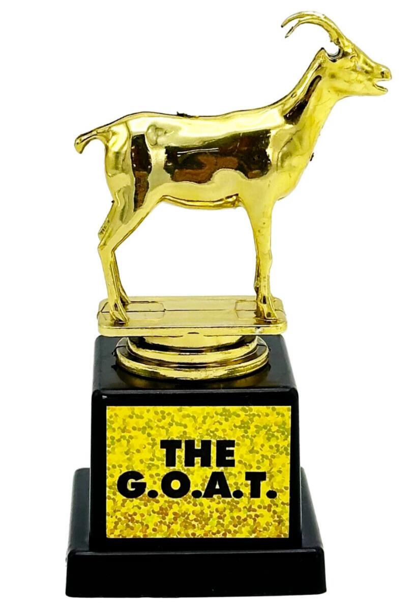 🐐 G.O.A.T. Trophy – Greatest of All Time Novelty Award
