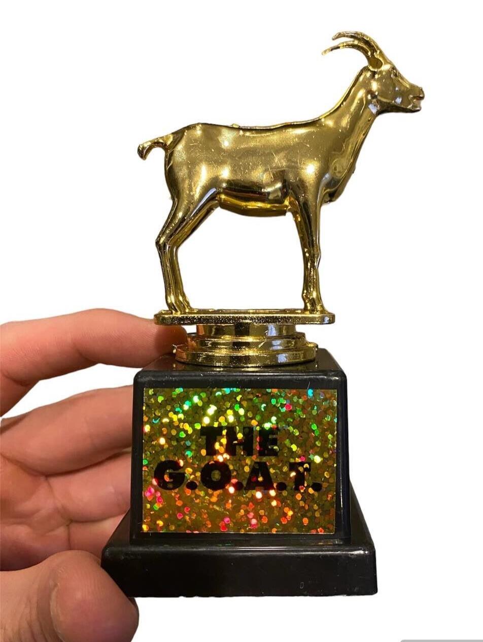 🐐 G.O.A.T. Trophy – Greatest of All Time Novelty Award