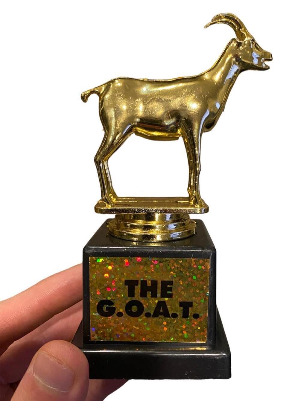 🐐 G.O.A.T. Trophy – Greatest of All Time Novelty Award