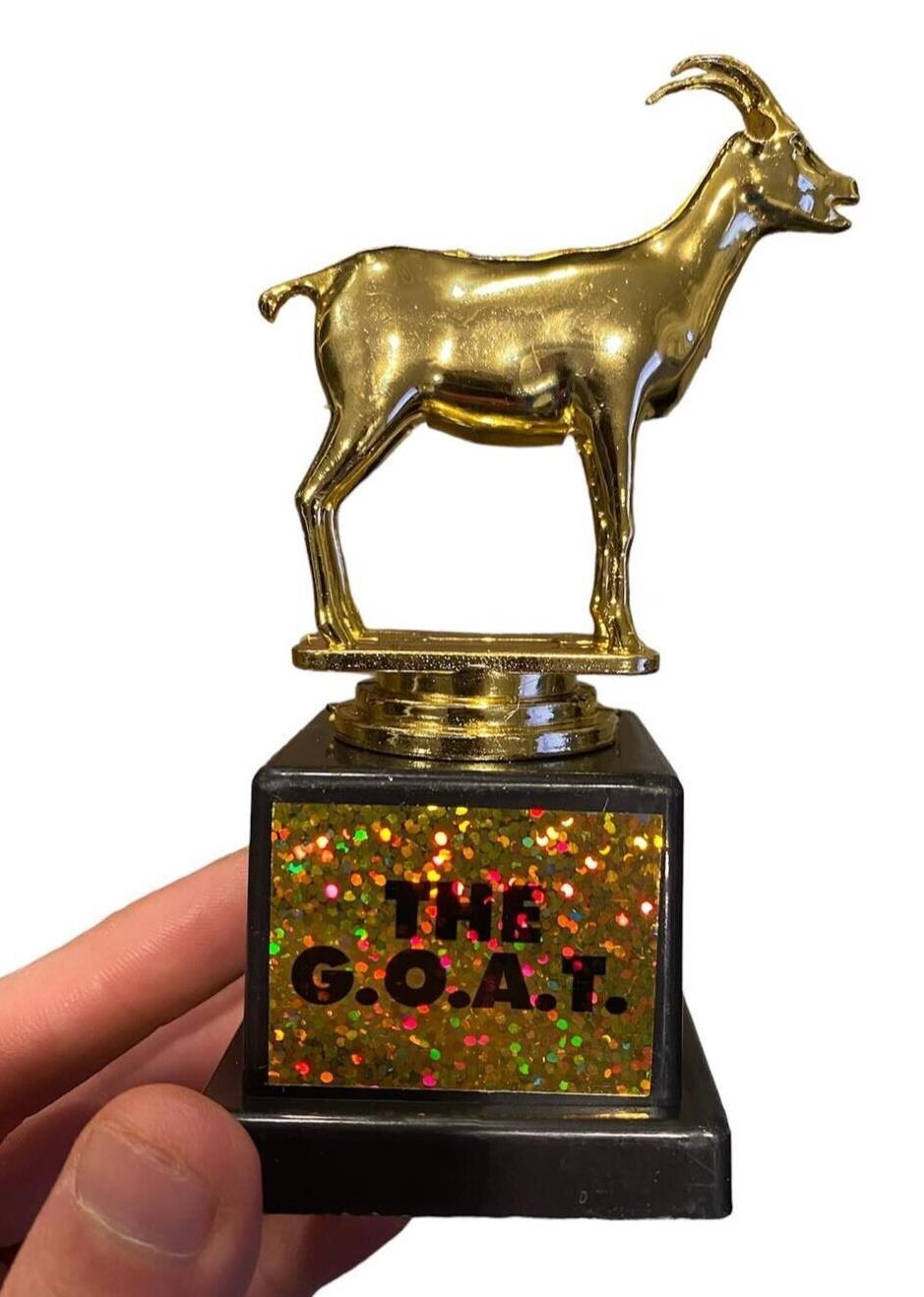 🐐 G.O.A.T. Trophy – Greatest of All Time Novelty Award