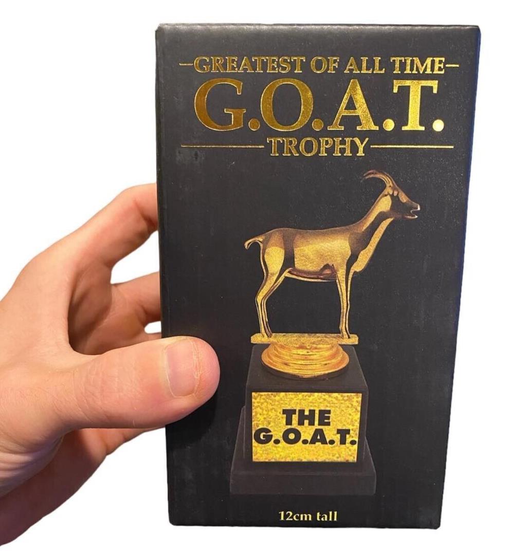 🐐 G.O.A.T. Trophy – Greatest of All Time Novelty Award