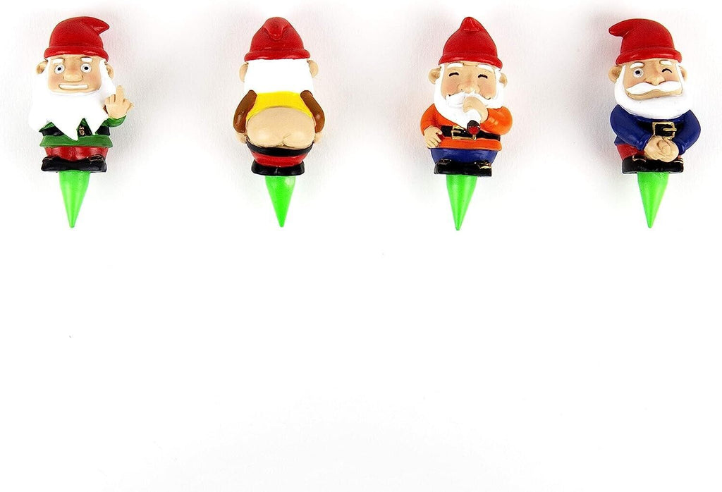 🌱 Mini Naughty Plant Pot Gnomes – 4-Pack of Hilarious Garden Mischief