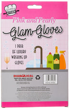 🧤 "Pink and Pearly" Glam Gloves – Fancy Dish Duty with Attitude