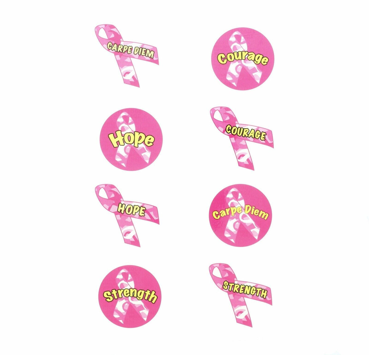 🎗️ 36-Pack Pink Ribbon Camo Tattoos – Fundraiser & Awareness Set
