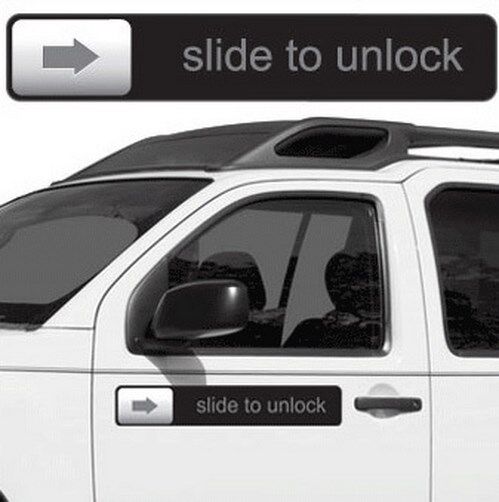 “Slide to Unlock” Magnet – Retro Apple-Inspired Gag for Cars, Fridges & More 🍏🔓