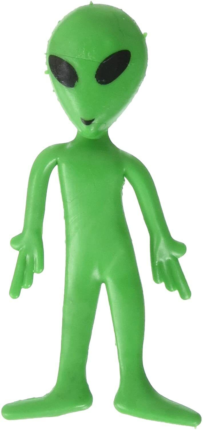 👽 Set of 12 Green Bendable Alien Figures – Out-of-This-World Fun!