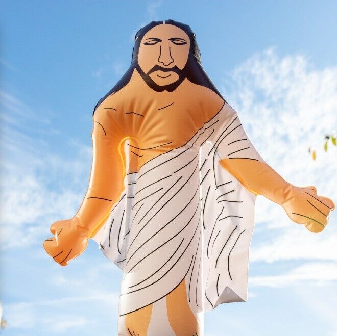Inflatable Jesus – 20" Tall | Funny Gag Gift 🎈🙏