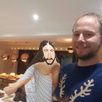 Inflatable Jesus – 20" Tall | Funny Gag Gift 🎈🙏
