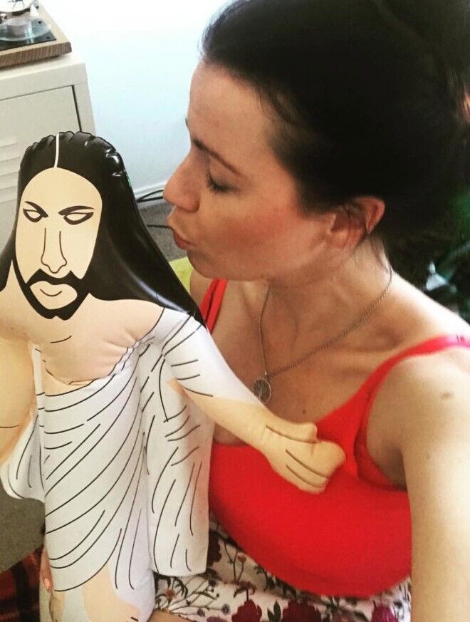 Inflatable Jesus – 20" Tall | Funny Gag Gift 🎈🙏