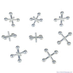 🪙 Classic Metal Jacks with Rubber Ball – 9-Piece Game Set