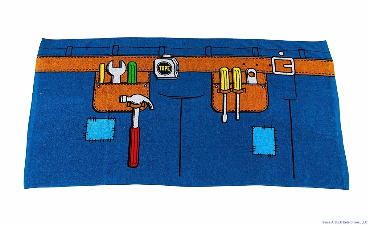 🛠️ "HANDYMAN" Funny Beach Towel – 27" x 54" Full Graphic Blanket