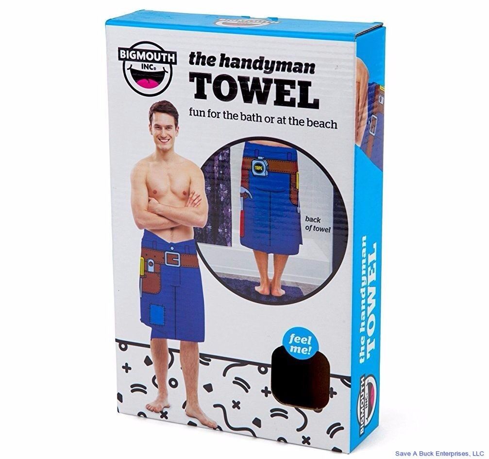 🛠️ "HANDYMAN" Funny Beach Towel – 27" x 54" Full Graphic Blanket