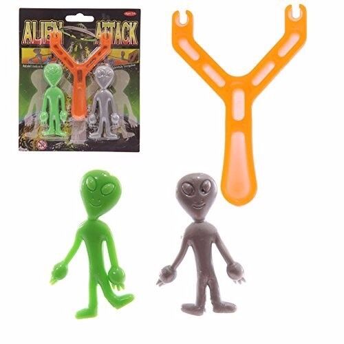 👽 Alien Slingshot Sets – 12 Packs (Each with 2 Aliens + Slingshot)