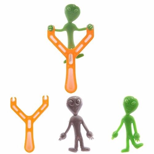 👽 Alien Slingshot Sets – 12 Packs (Each with 2 Aliens + Slingshot)