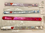 📣 50-Pack “I Love to Cheer!” Metallic Snap Bracelets – Kids Party Favor Lot