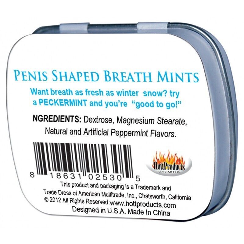 ❄️ Peckermints – Hilarious Pecker-Shaped Mints (36 per Tin)