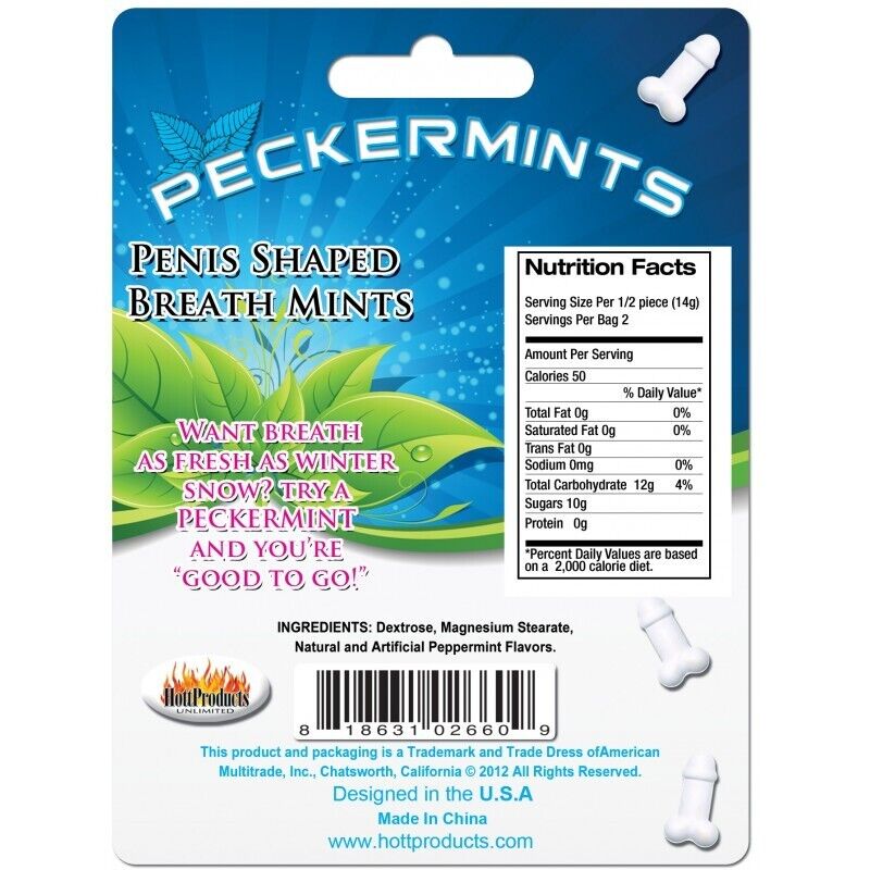 ❄️ Peckermints – Hilarious Pecker-Shaped Mints (36 per Tin)