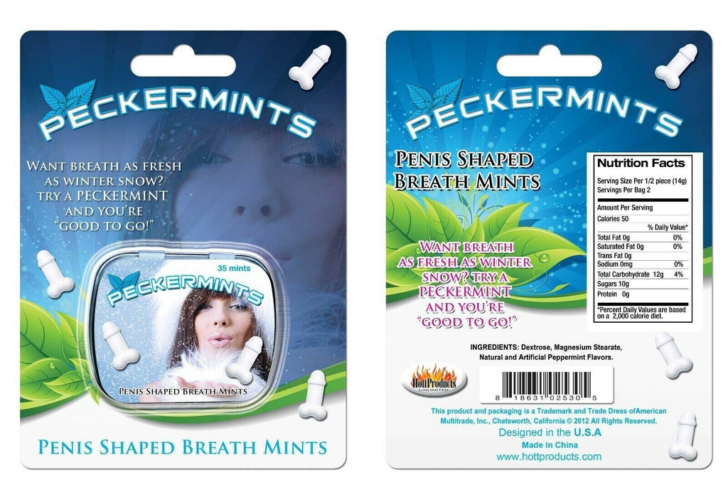 ❄️ Peckermints – Hilarious Pecker-Shaped Mints (36 per Tin)