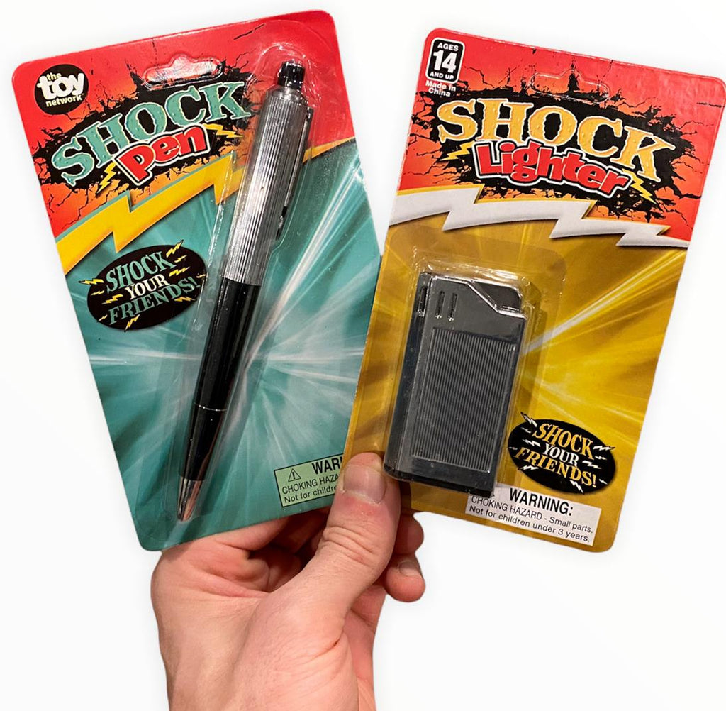 ⚡ Shocking Combo Set – 1 Shock Pen (Writes!) + 1 Shock Lighter