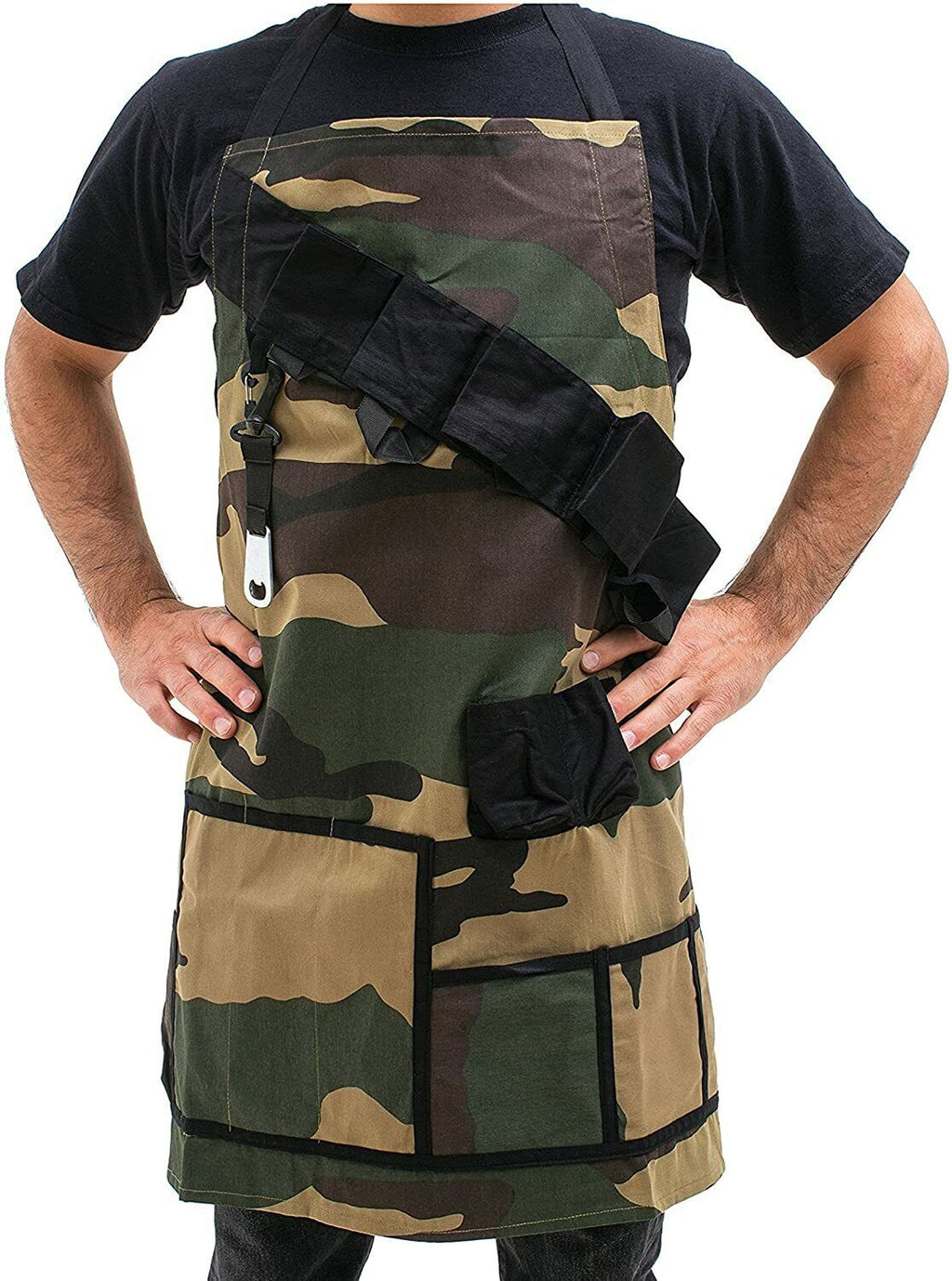 BBQ Grill Sergeant Master Apron – Tactical Camouflage Apron for the Ultimate Grill Master 🔥🍖🎖️