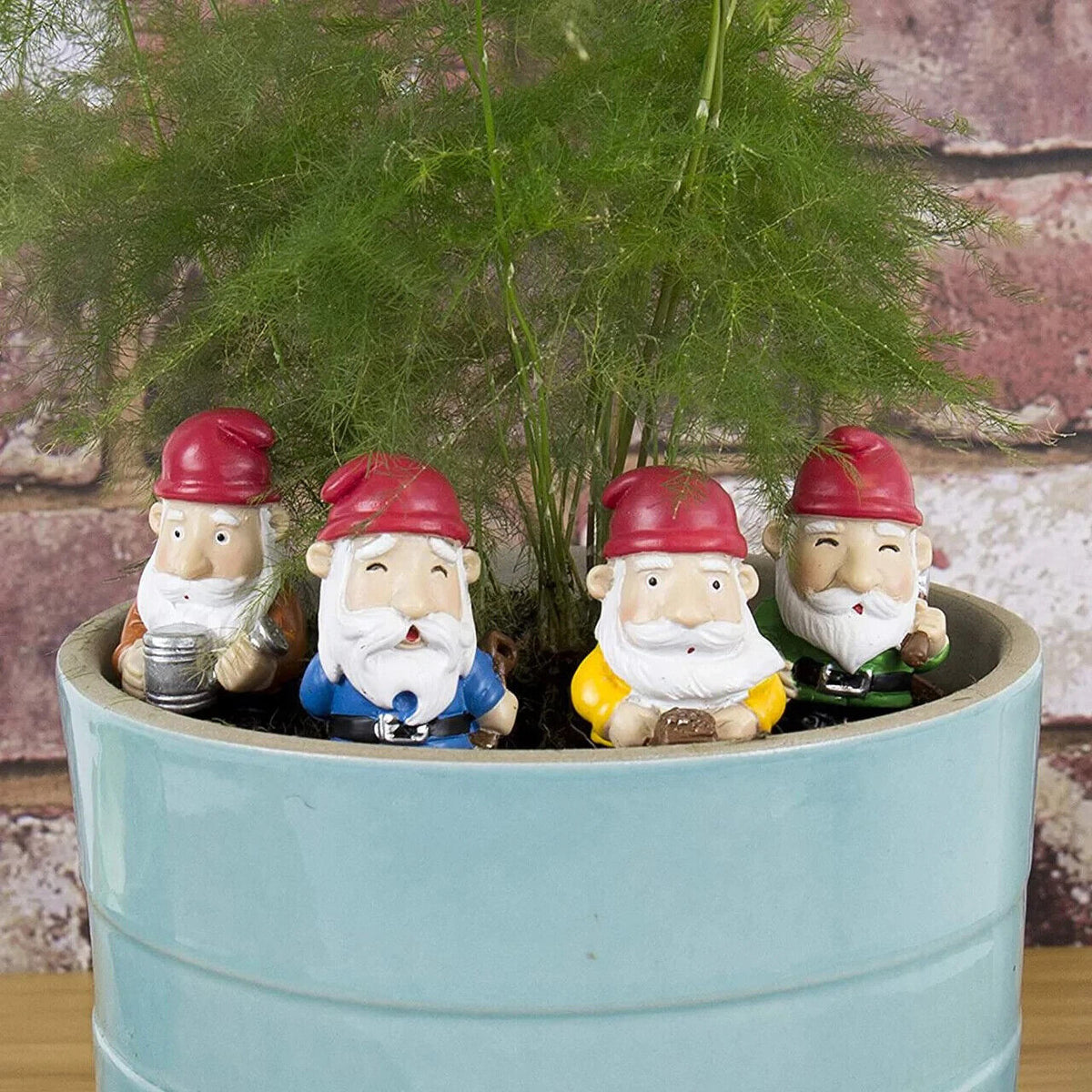 🪴 Mini Plant Pot Gnomes – 4-Pack of Garden Mischief!