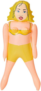 Inflatable Wife Bachelor Party Gag Gift - Nag Free & Faithful Toy Blow Up Doll