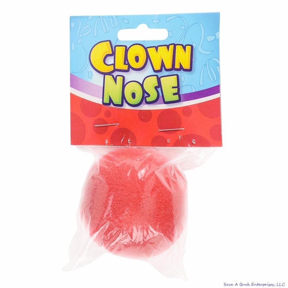 🤡 Red Clown Noses – 12-Pack Classic Party Favors (2" Each)