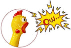 🐔 12" Squeaking Rubber Chicken – Classic Gag Toy & Dog Favorite!