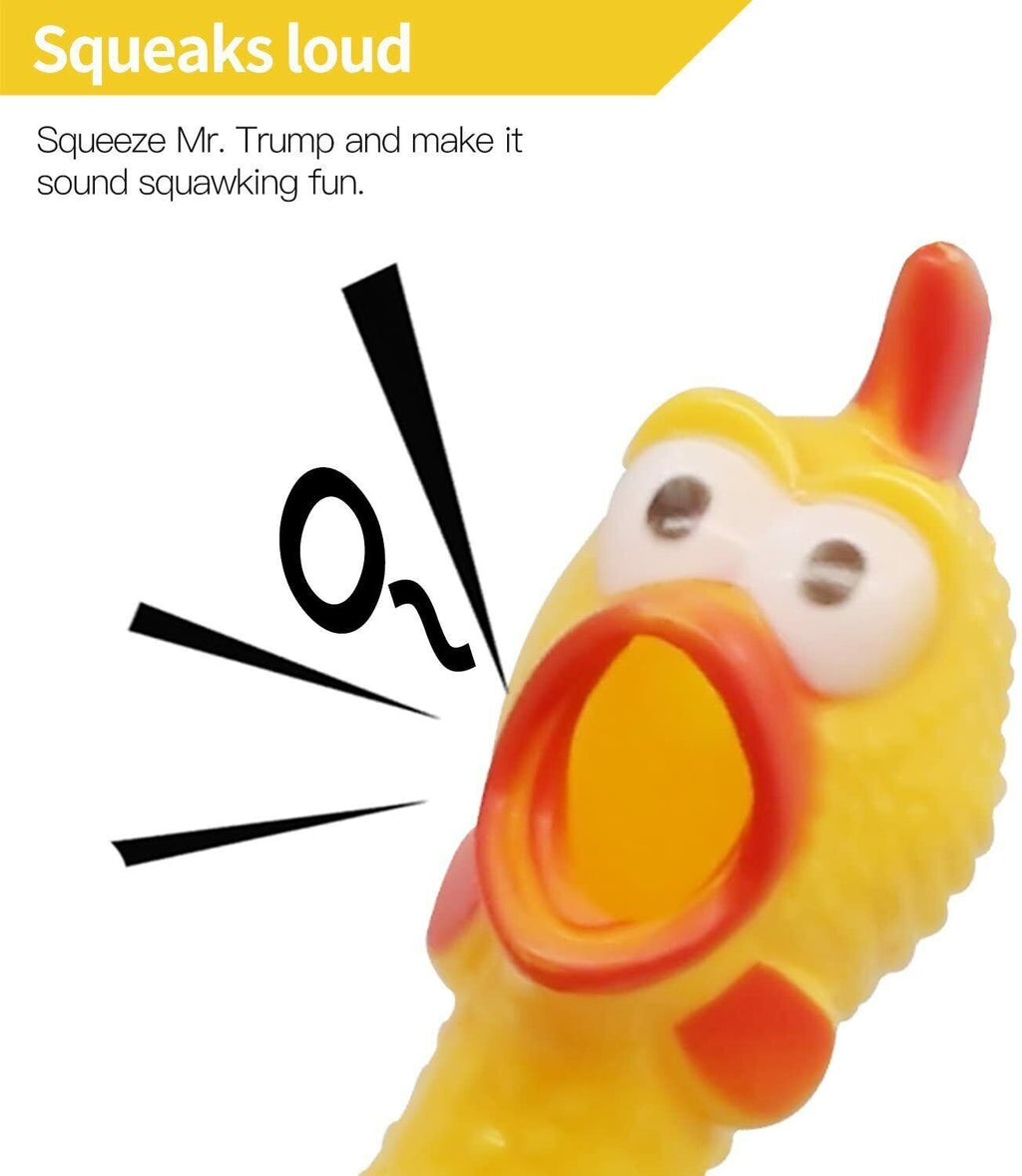 🐔 12" Squeaking Rubber Chicken – Classic Gag Toy & Dog Favorite!