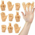 CASE 72 HAND FINGER PUPPET - Tiny Hands Soft Realistic Magic Trick GaG Joke Toy
