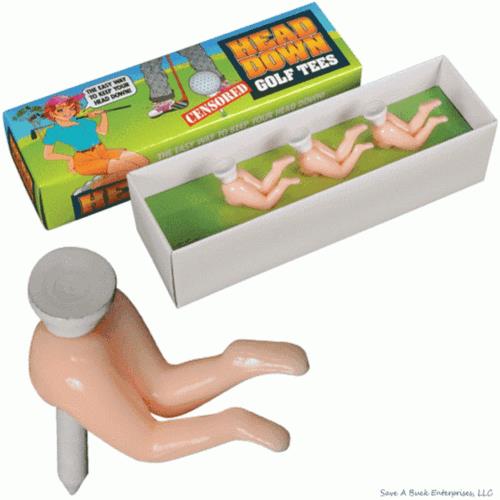 🏌️‍♂️ Butt-Crack Golf Tees – 3-Pack in Hilarious Retail Box