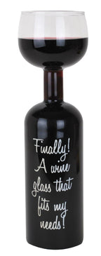 Ultimate Wine Bottle Glass Holds a Whole Bottle Drink 750ml - Big Mouth Toys 🍷