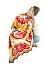 🍕 Giant Pizza Slice Fuzzy Blanket – 5 Feet of Cozy Comfort