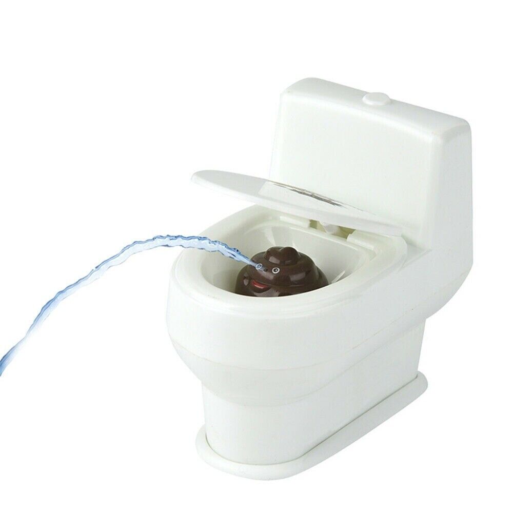 Mini Toilet Bowl 🚽 Squirt Water Gun Poop Turd ~ GaG Prank Classic Child Toy