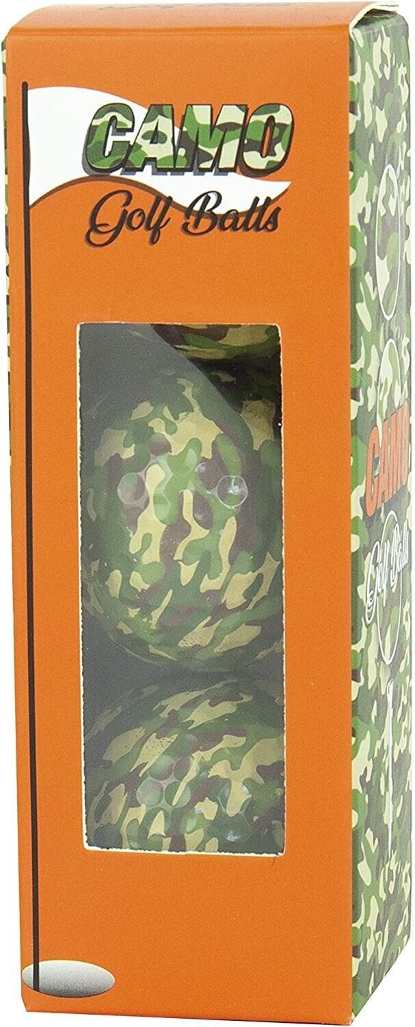 ⛳ Camo Golf Balls – 3-Pack Gift Set