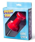 📌 Push Pin Corkscrew Wine Bottle Opener with Magnet