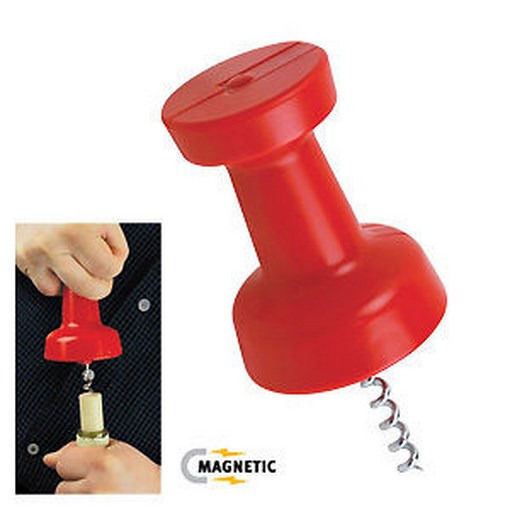 📌 Push Pin Corkscrew Wine Bottle Opener with Magnet