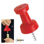 📌 Push Pin Corkscrew Wine Bottle Opener with Magnet