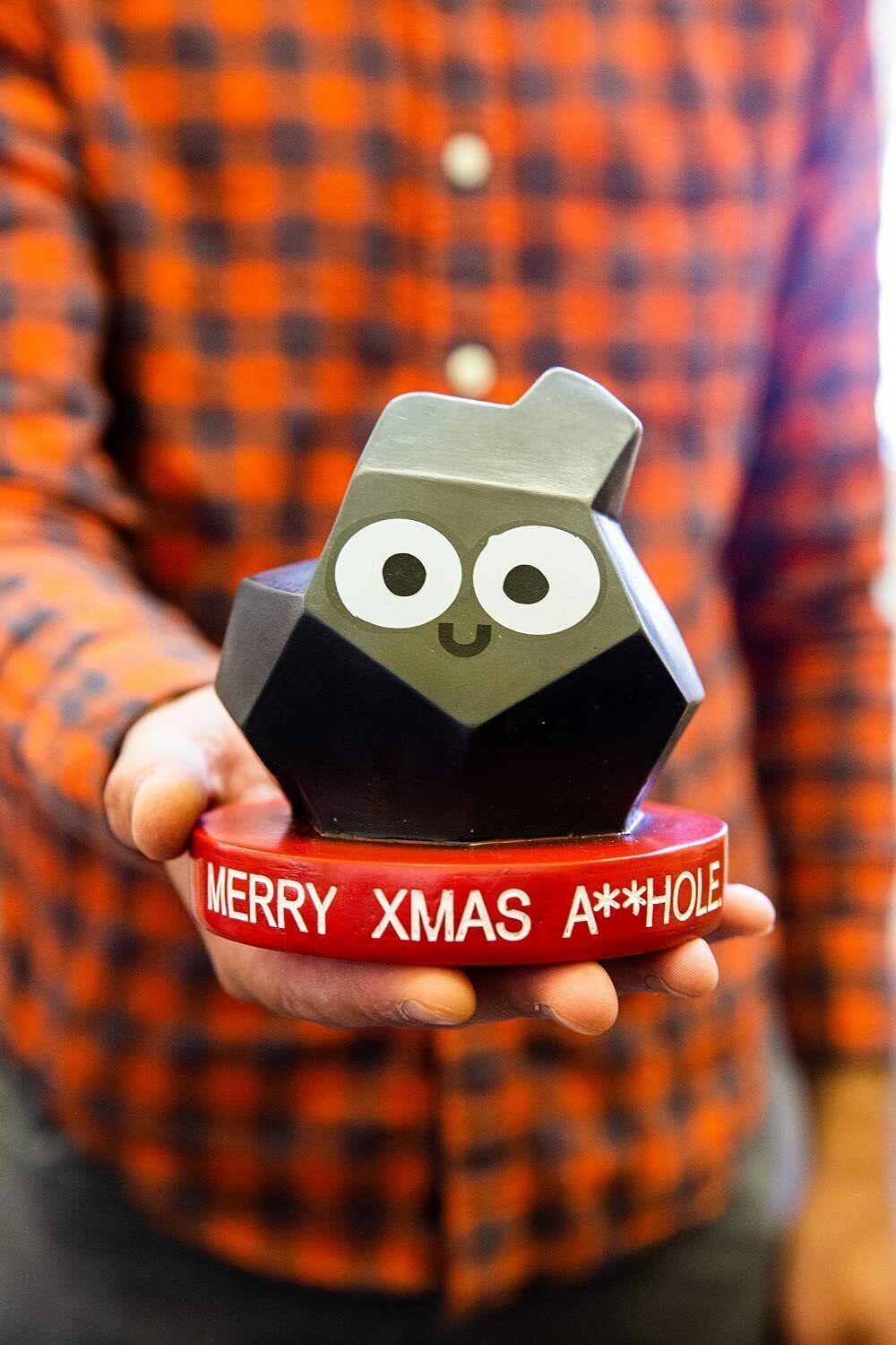 🪨 Lump of Coal – “Merry Xmas A**hole” Gag Gift
