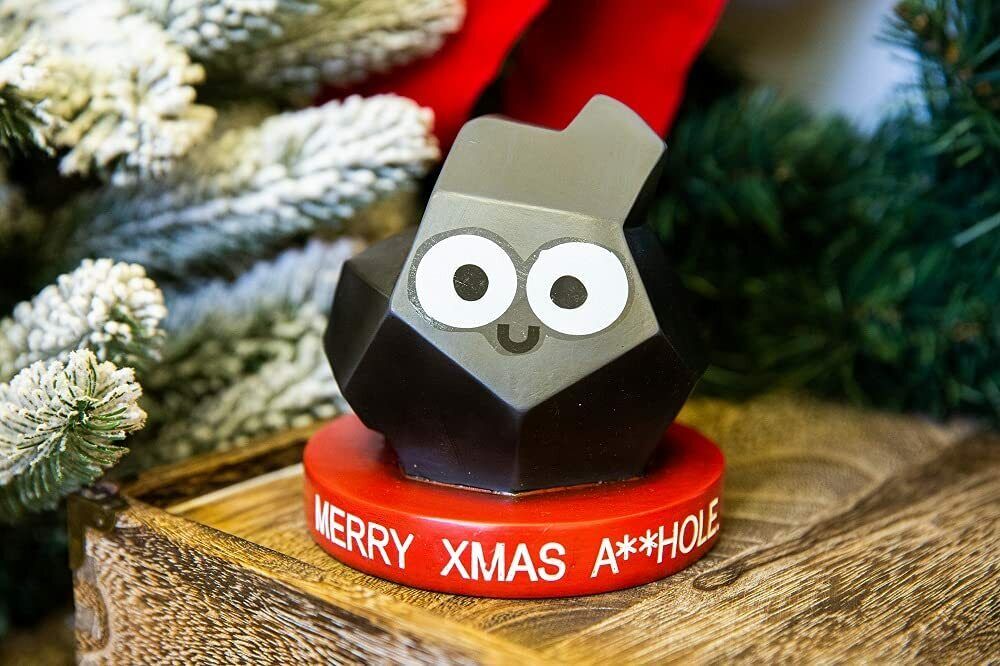 🪨 Lump of Coal – “Merry Xmas A**hole” Gag Gift