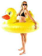HUGE Rubber Ducky Pool Float – Giant 4FT Inflatable for Kids & Adults 🦆💦