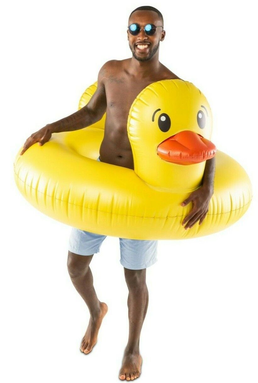 HUGE Rubber Ducky Pool Float – Giant 4FT Inflatable for Kids & Adults 🦆💦