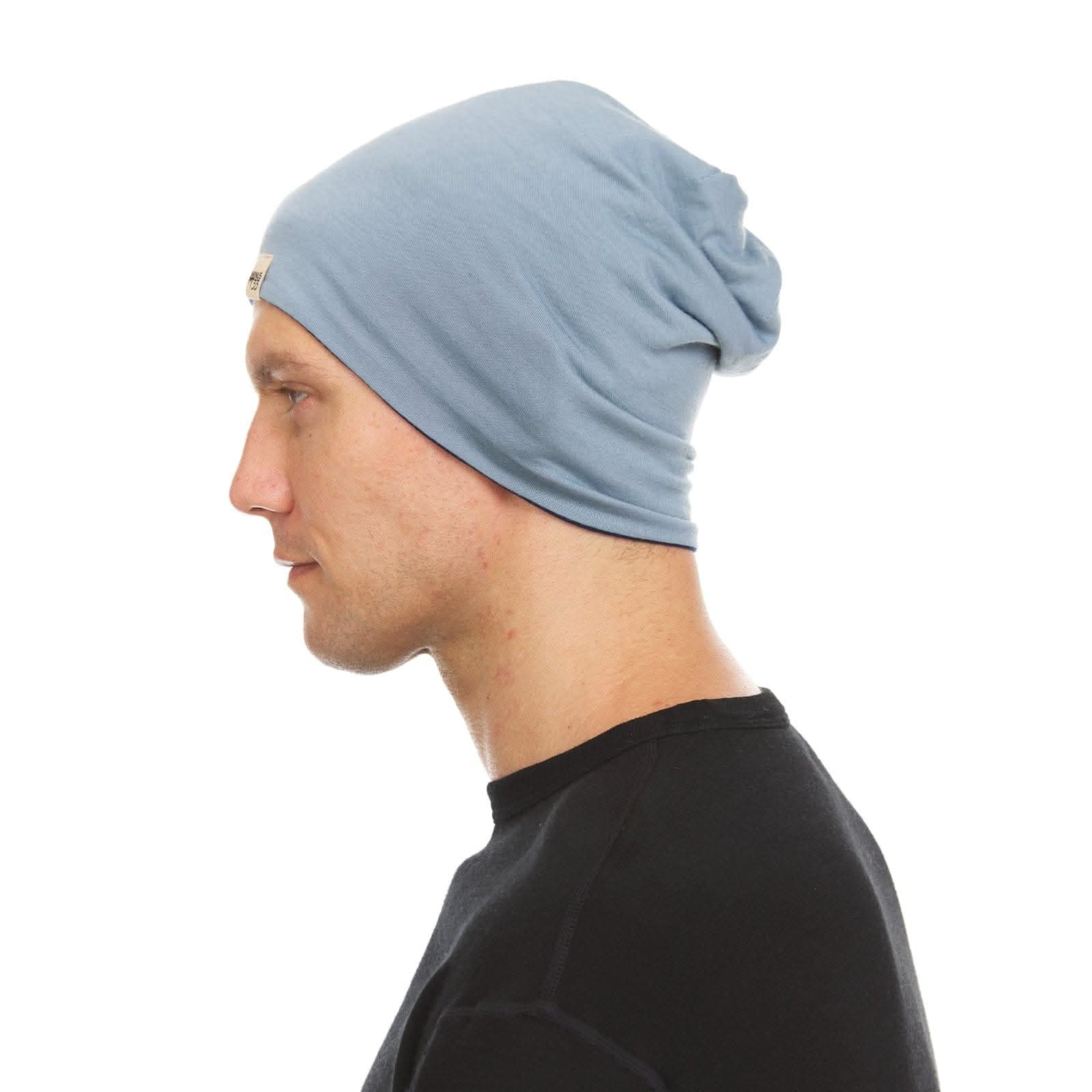 Microweight Reversible Wool Beanie - Woolverino