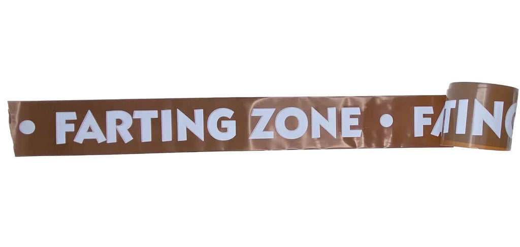 💨 FARTING ZONE Caution Tape – 50 Feet of Flatulent Fun!