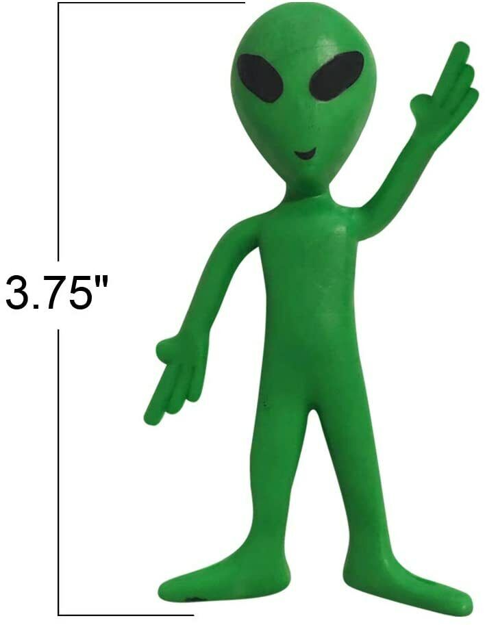 👽 120-Pack Green Bendable Aliens – Party Favor Extraterrestrials