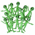 👽 120-Pack Green Bendable Aliens – Party Favor Extraterrestrials