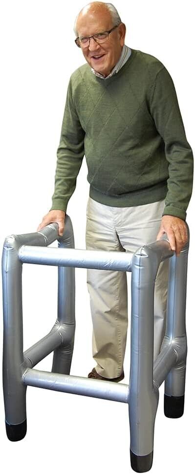 🧓 Inflatable Walker Gag Gift – Hilarious Over-the-Hill Prop!